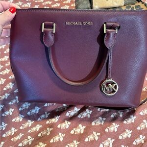 Michael Kors Plum Satchel Bag